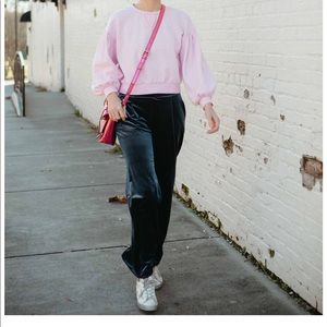 Velvet Pull On Pants